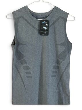 Light and Dark Gray Athletic Graphic Cool Max Breathable Tank Top